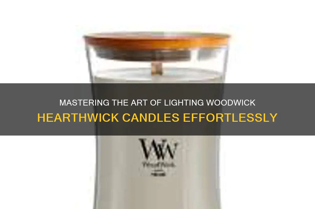 how to light a woodwick hearthwick candle
