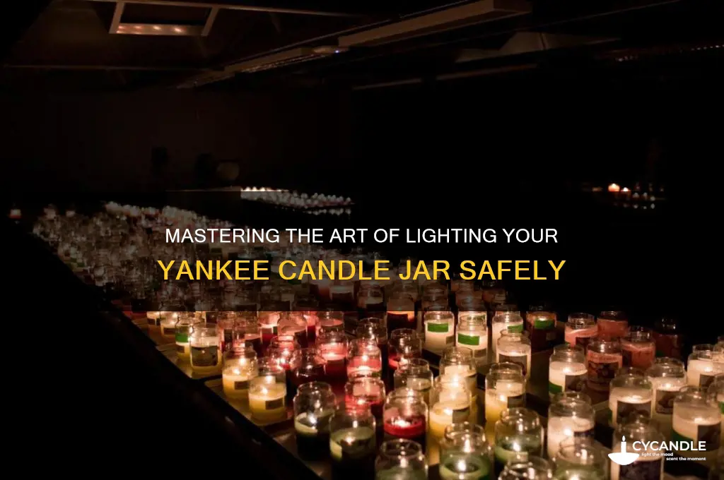how to light a yankee candle jar