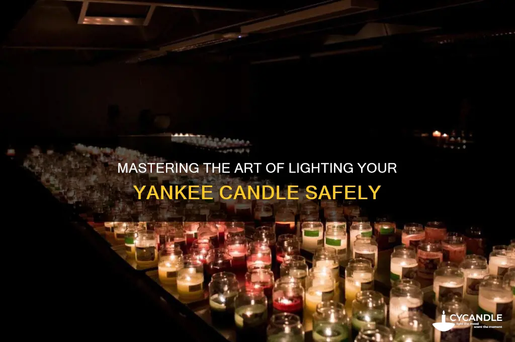 how to light a yankee candle