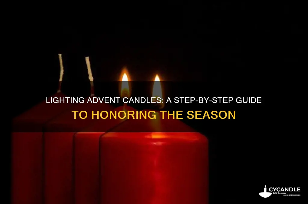 how to light advent candle