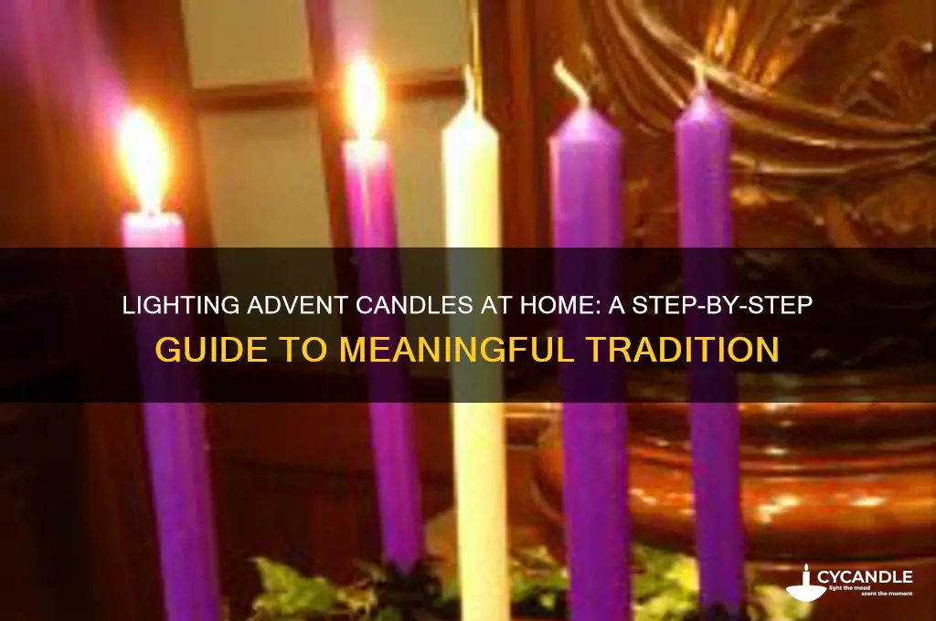 how to light advent candles at home