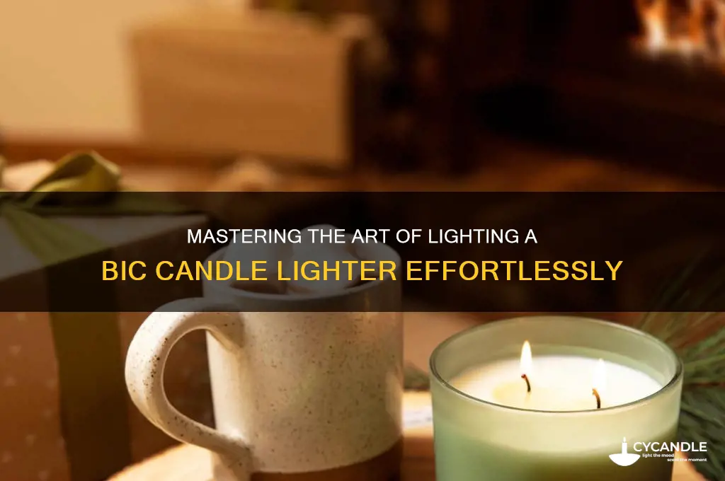 how to light bic candle lighter