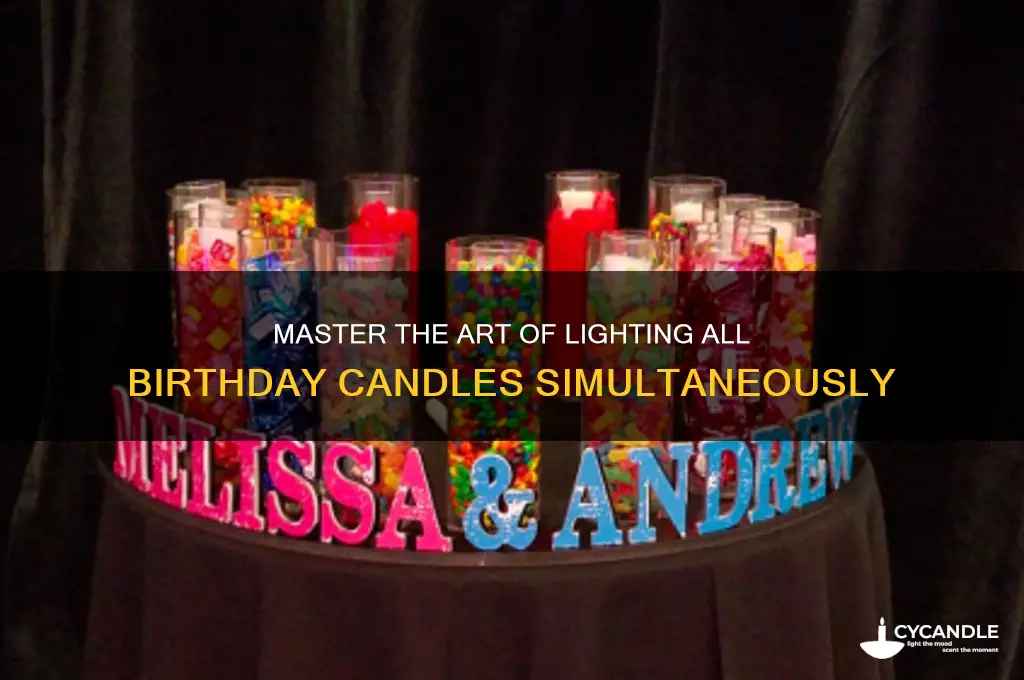 how to light birthday candles all at once