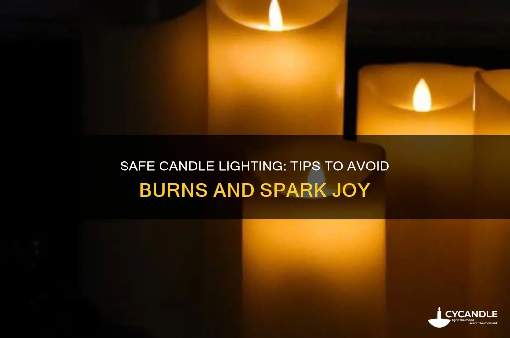 how to light candle without burning finger