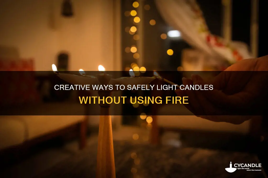 how to light candle without fire