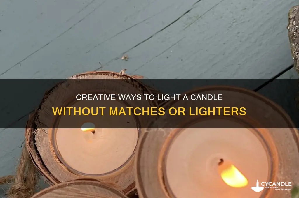 how to light candle without lighter or matches