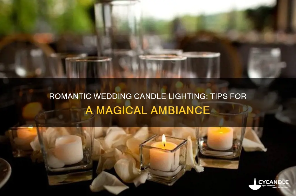how to light candles at wedding