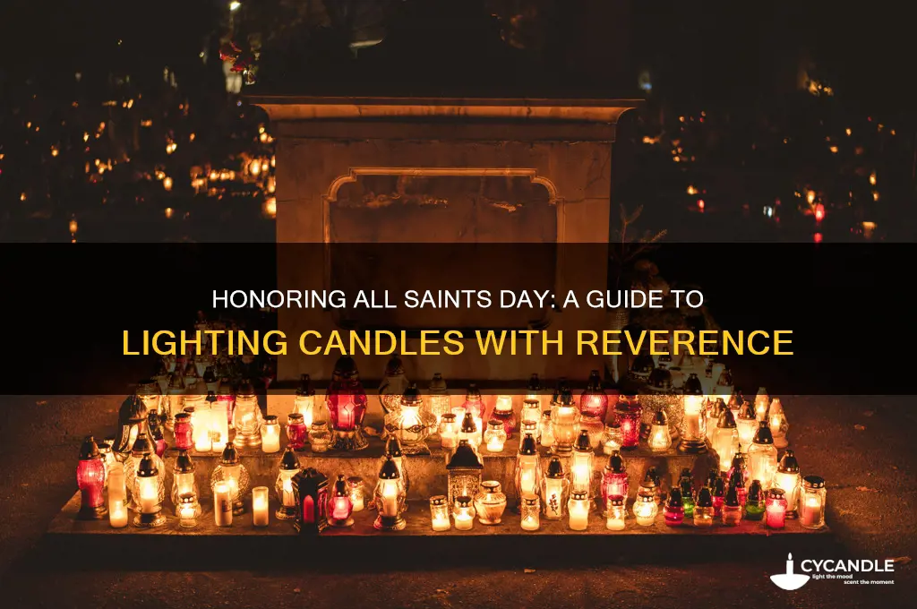 how to light candles for all saints day