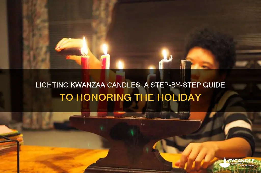 how to light candles for kwanzaa