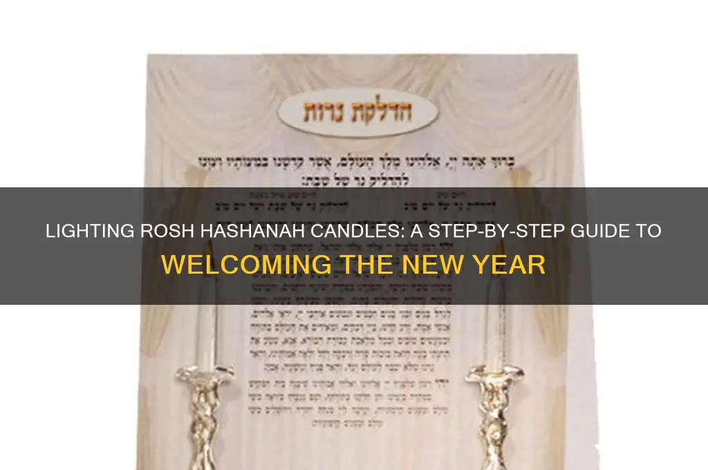 how to light candles for rosh hashanah