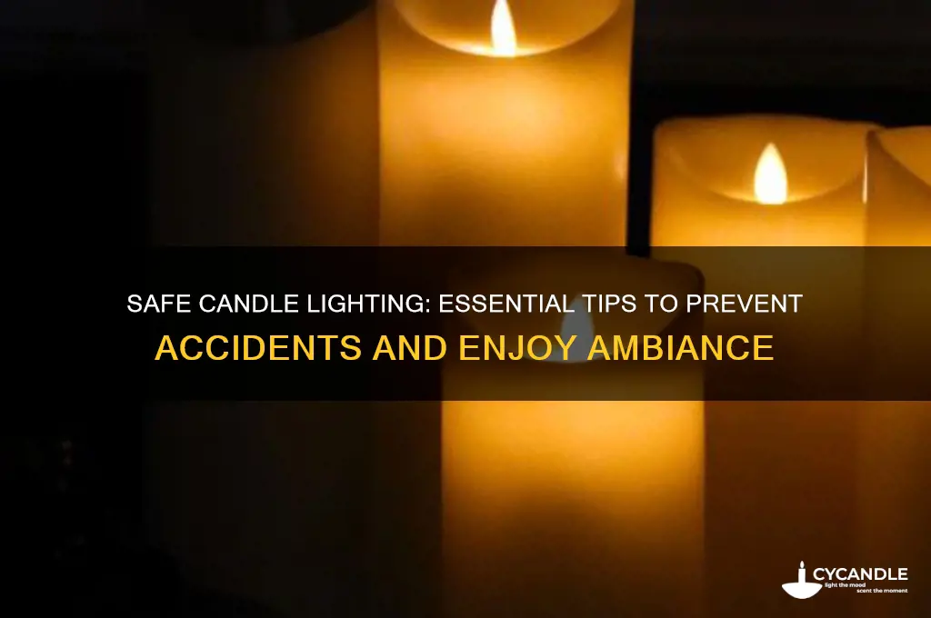 how to light candles safely