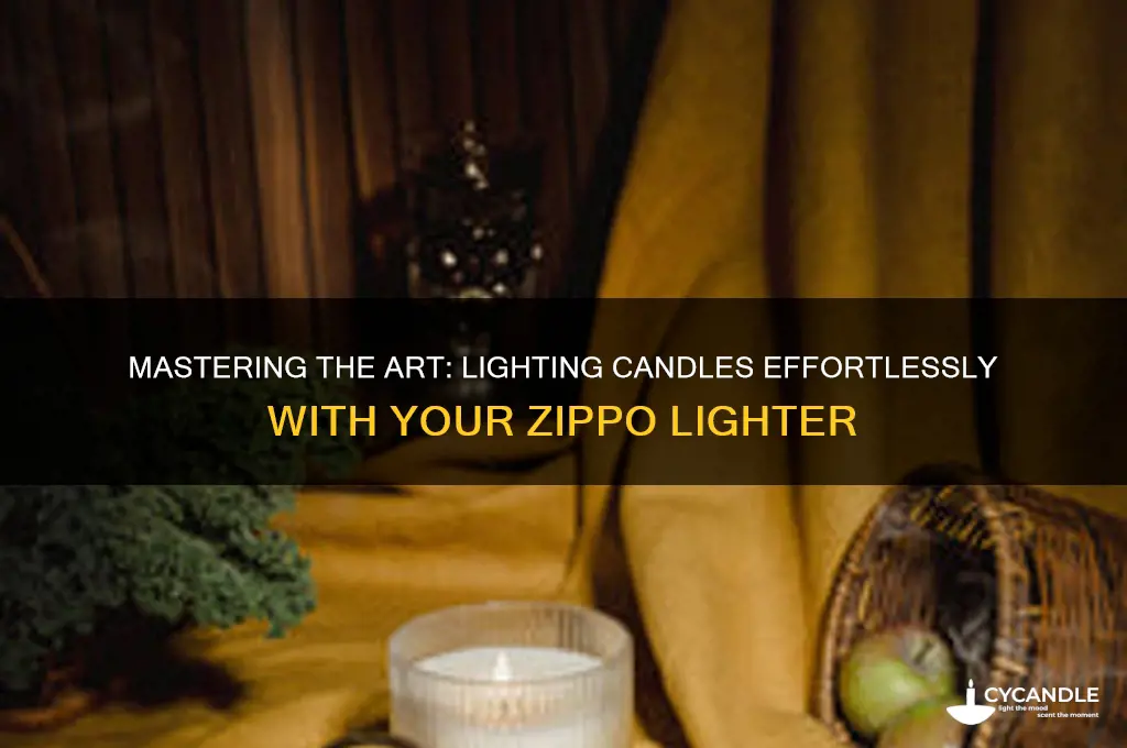 how to light candles with a zippo