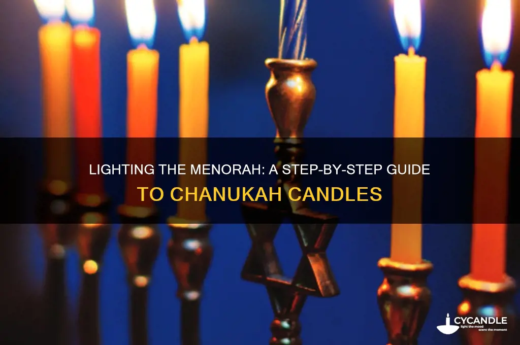 how to light channukah candles