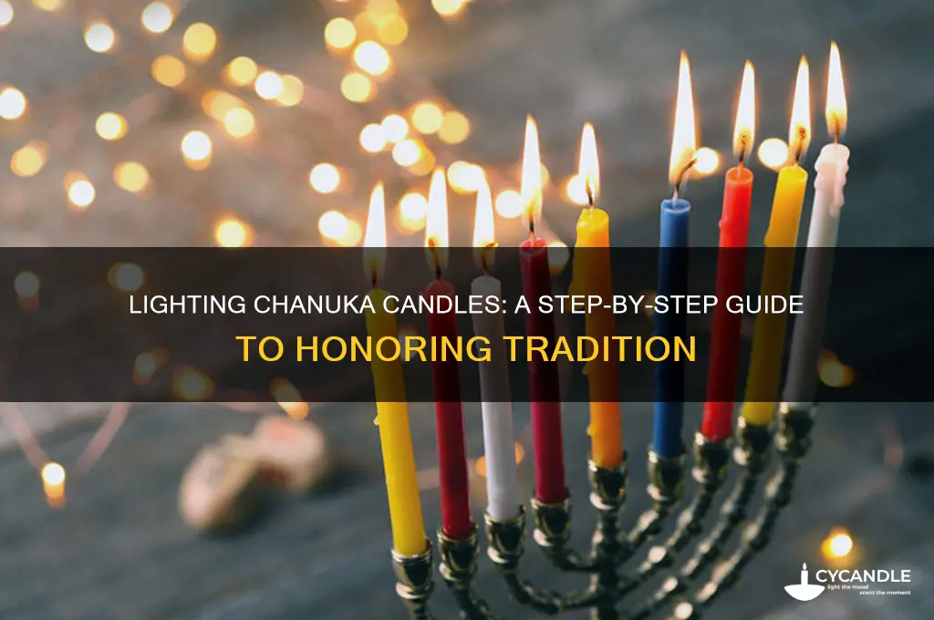 how to light chanuka candles