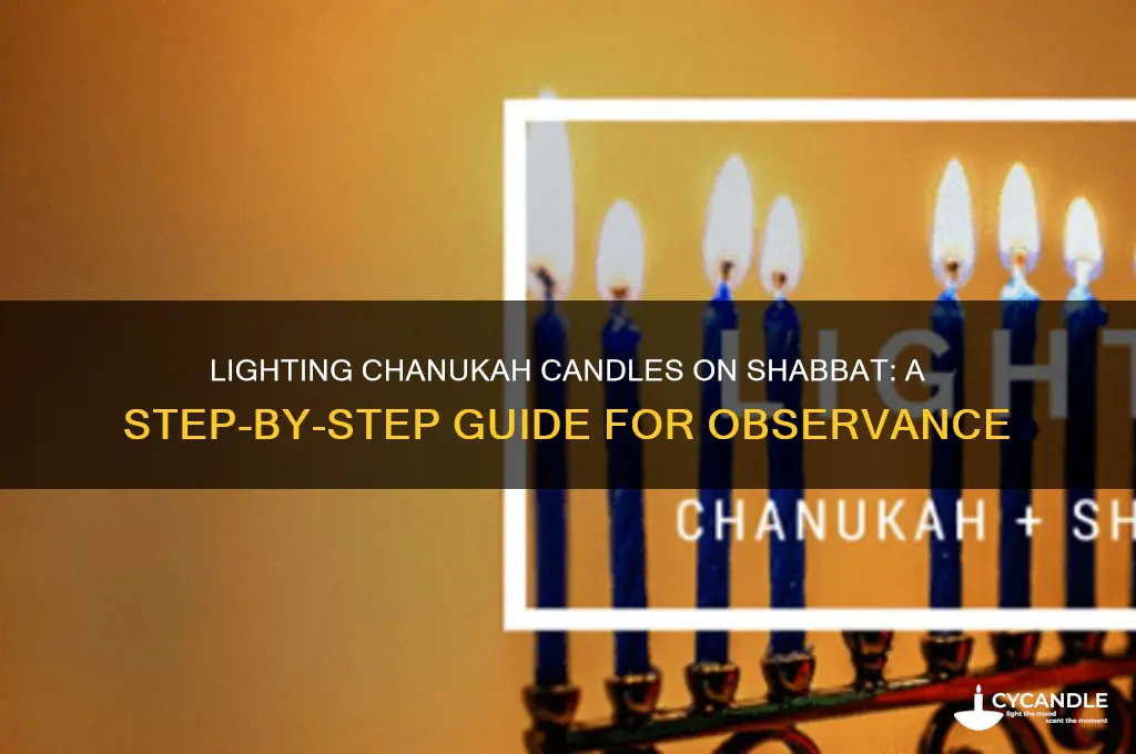 how to light chanukah candles on shabbat