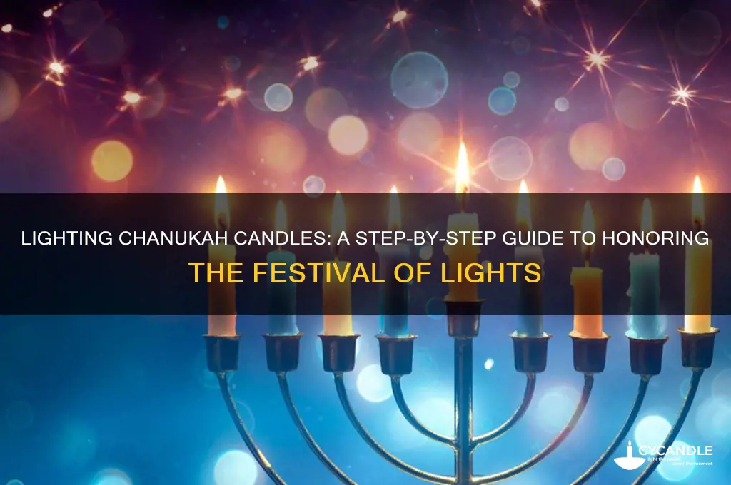 how to light chanukah candles