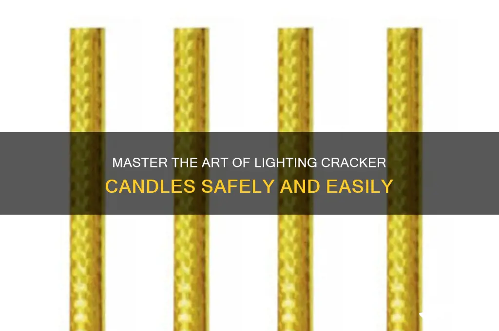 how to light cracker candle