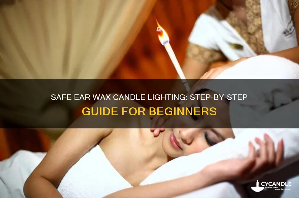 how to light ear wax candle