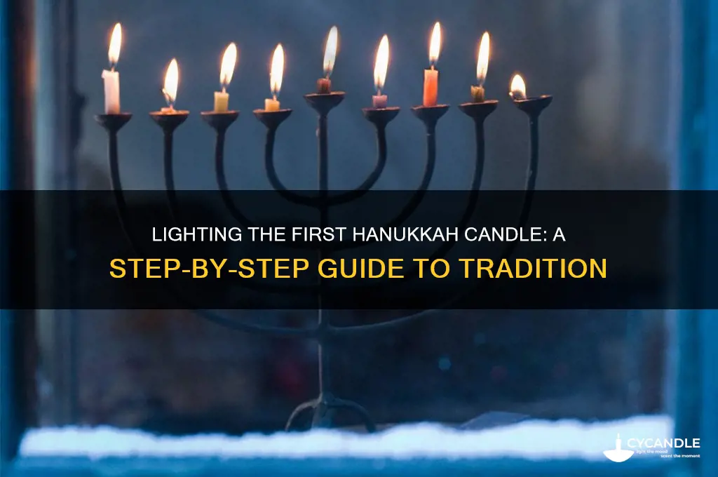 how to light first hanukkah candle