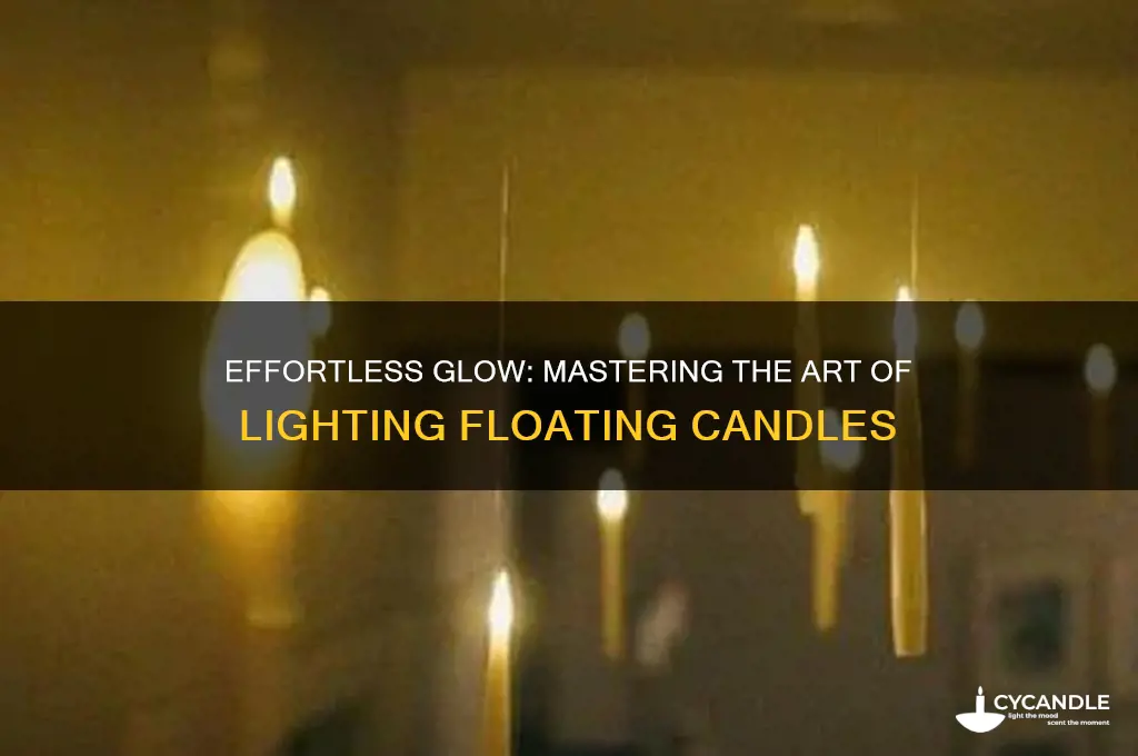 how to light floating candles