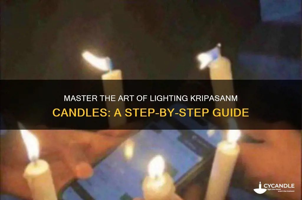 how to light kripasanm light a candle