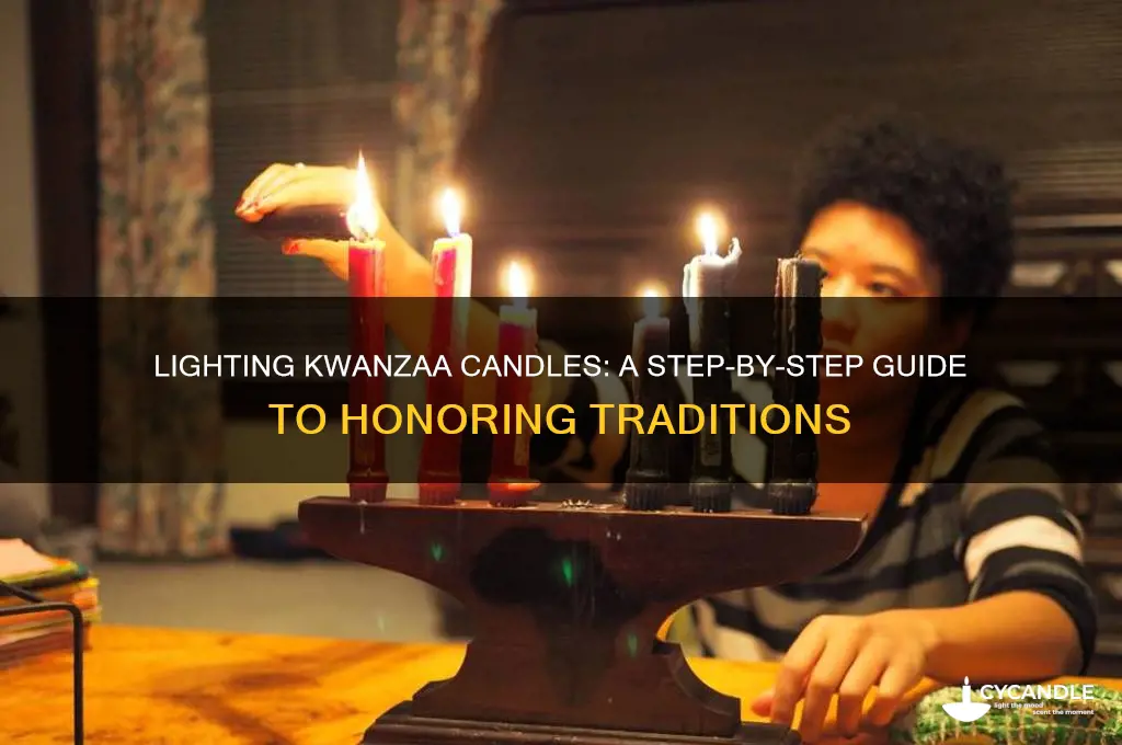 how to light kwanzaa candles