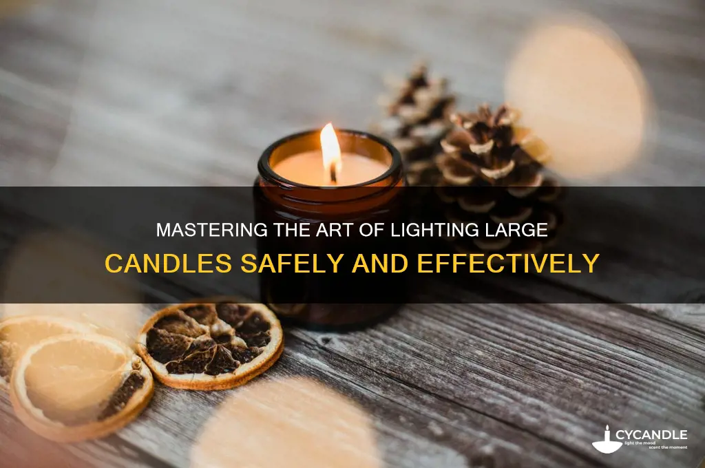 how to light large candles
