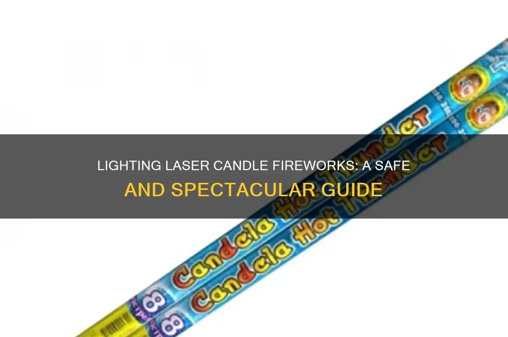 how to light laser candle firework