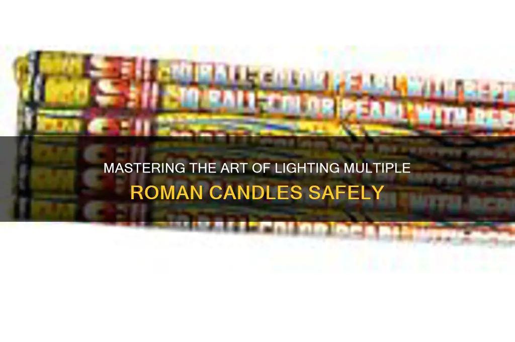 how to light multiple roman candles