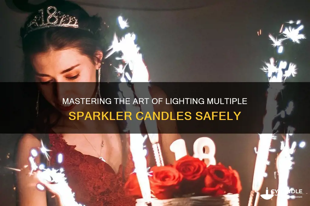 how to light number sparkler candles