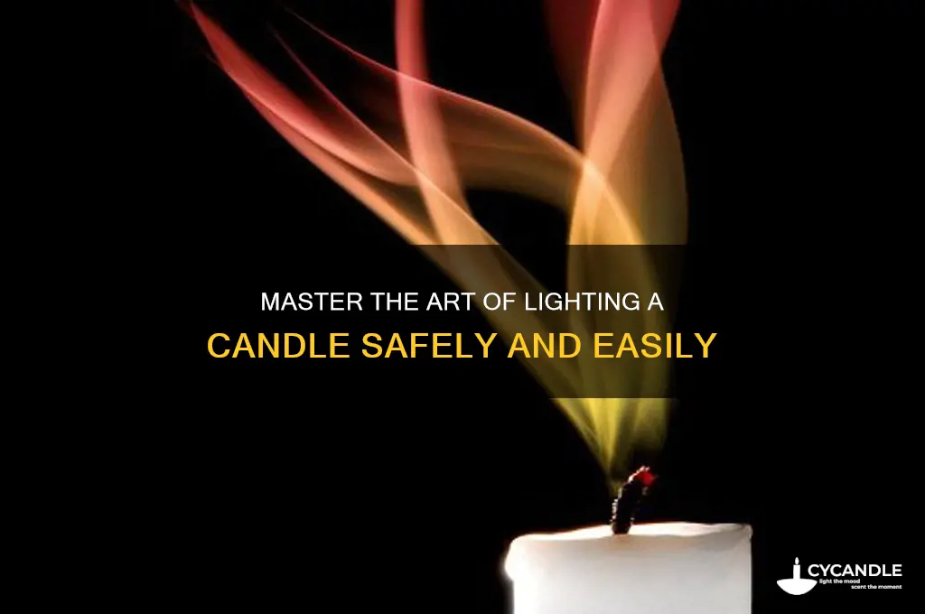 how to light off a candle