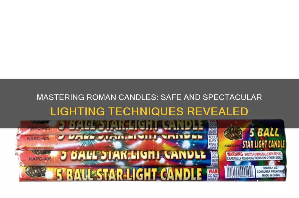 how to light off roman candles