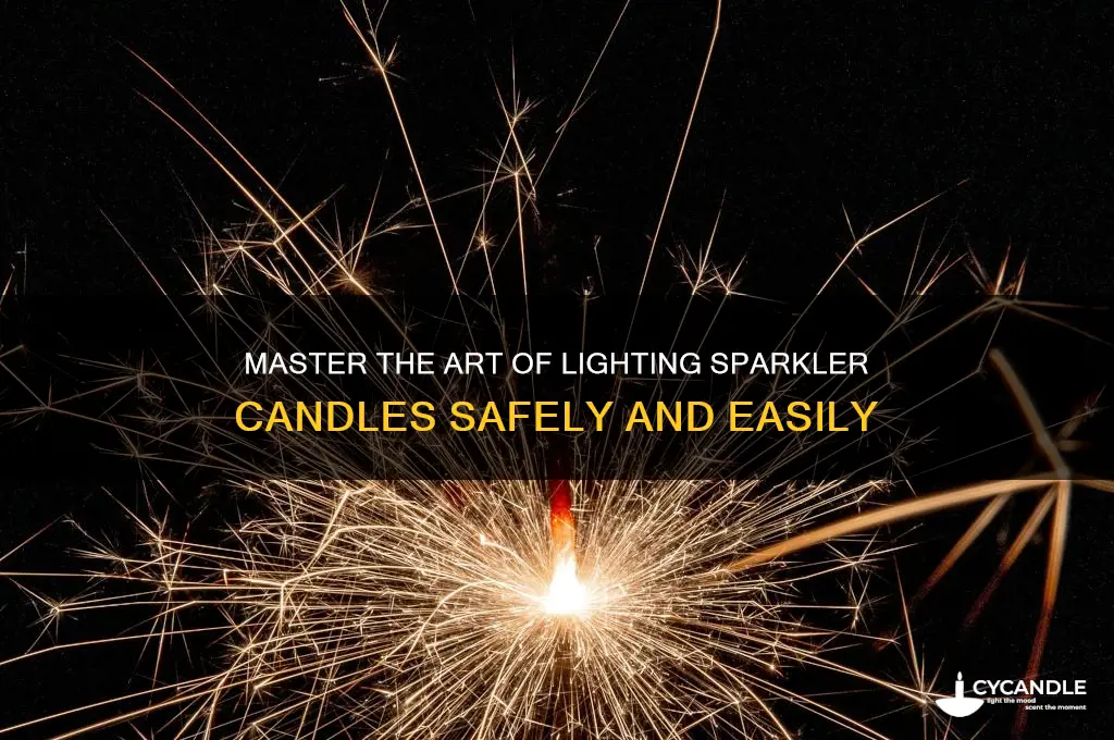 how to light sparkler candle