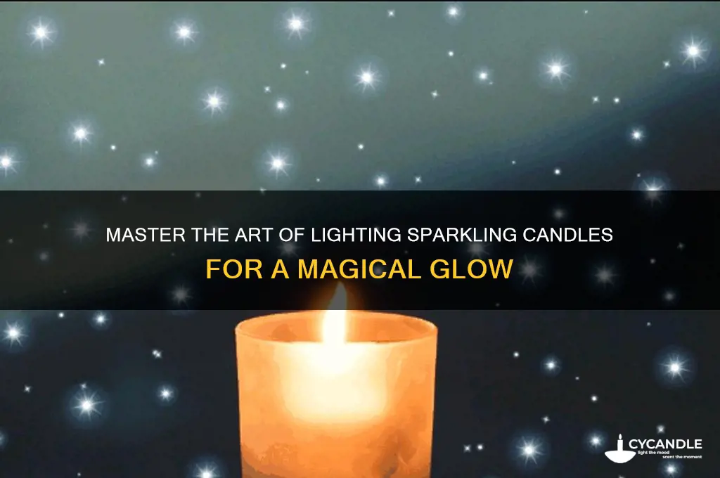 how to light sparkling candle