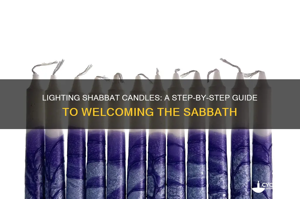 how to light the candles for shabbat