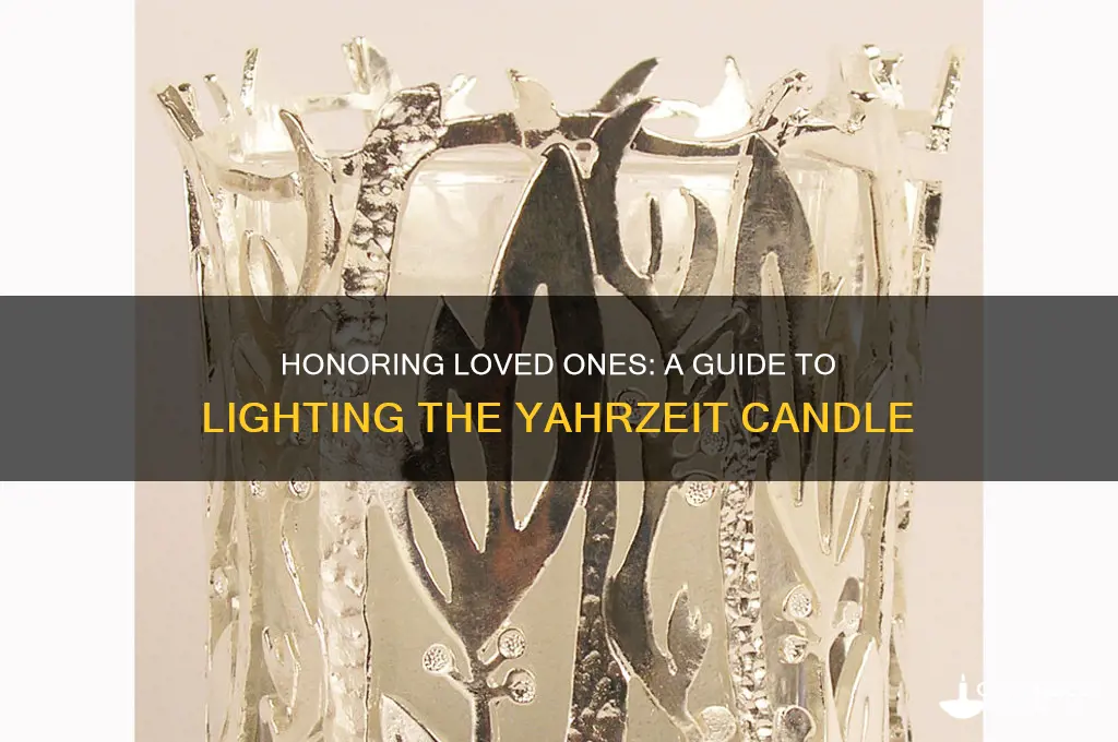 how to light the yarzeit candle