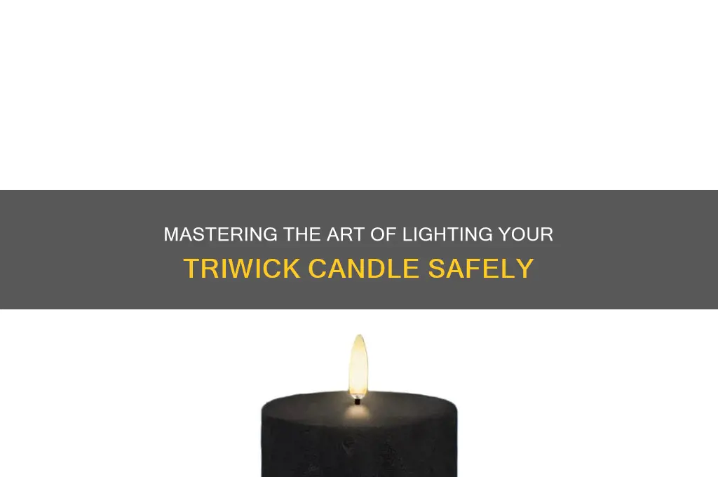 how to light triwick candle