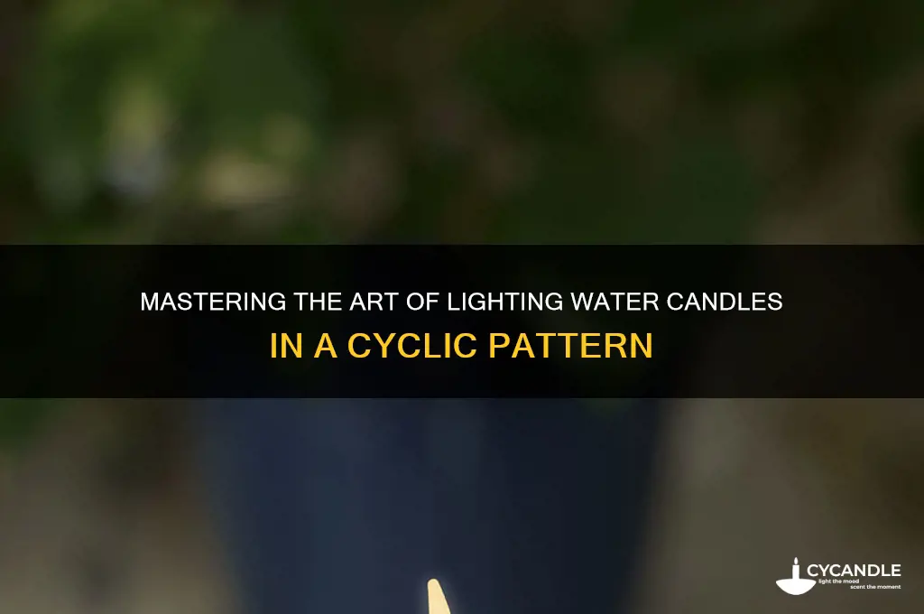 how to light water candle cyclic