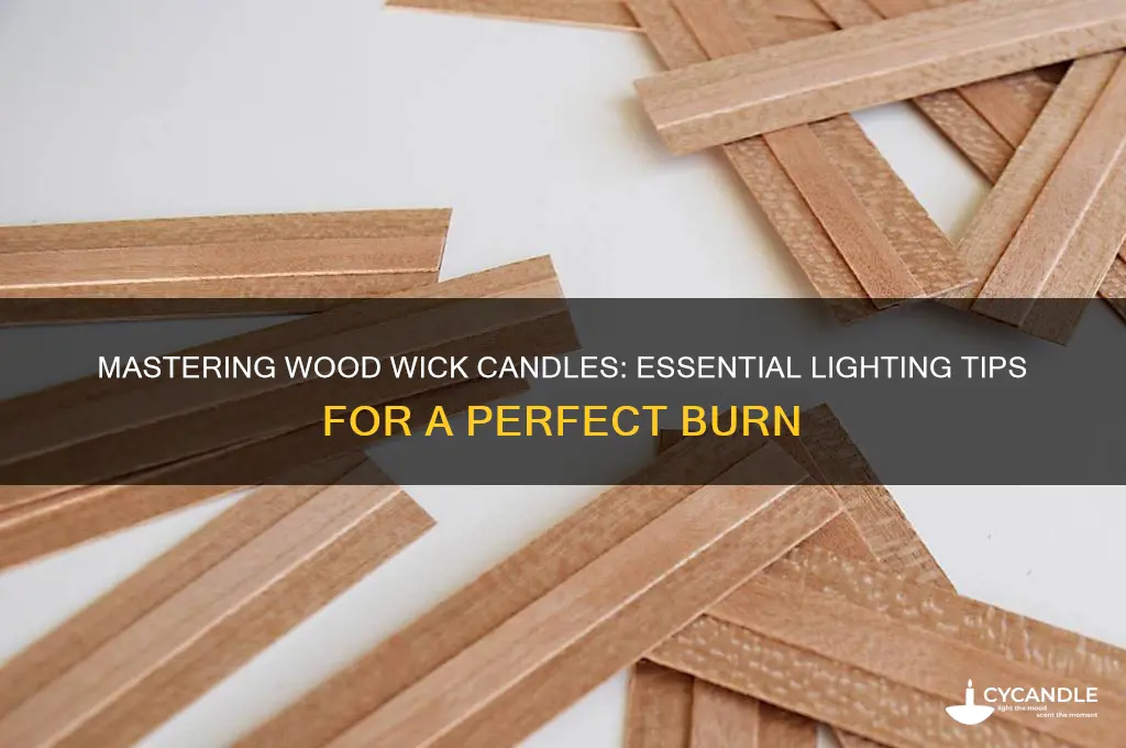 how to light wood wick candle
