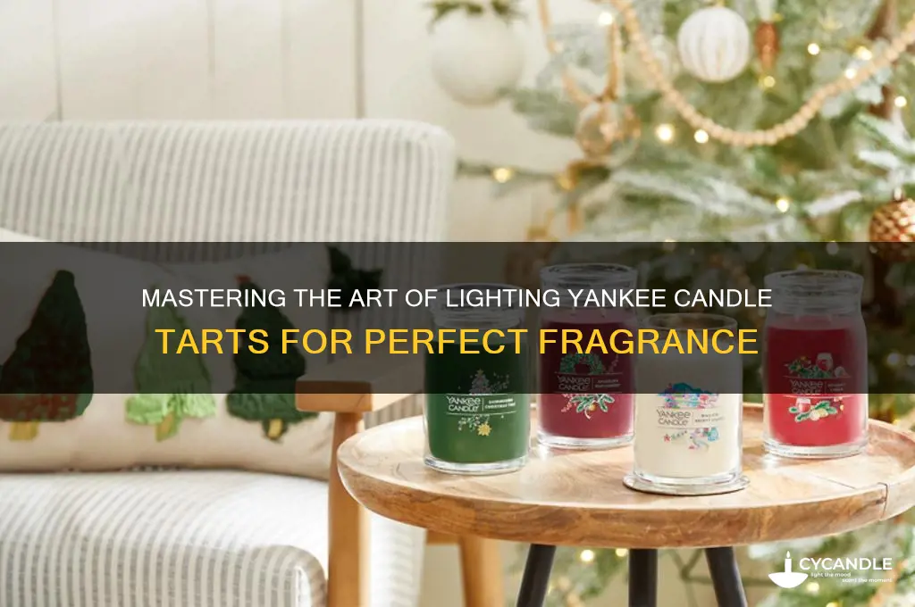 how to light yankee candle tarts