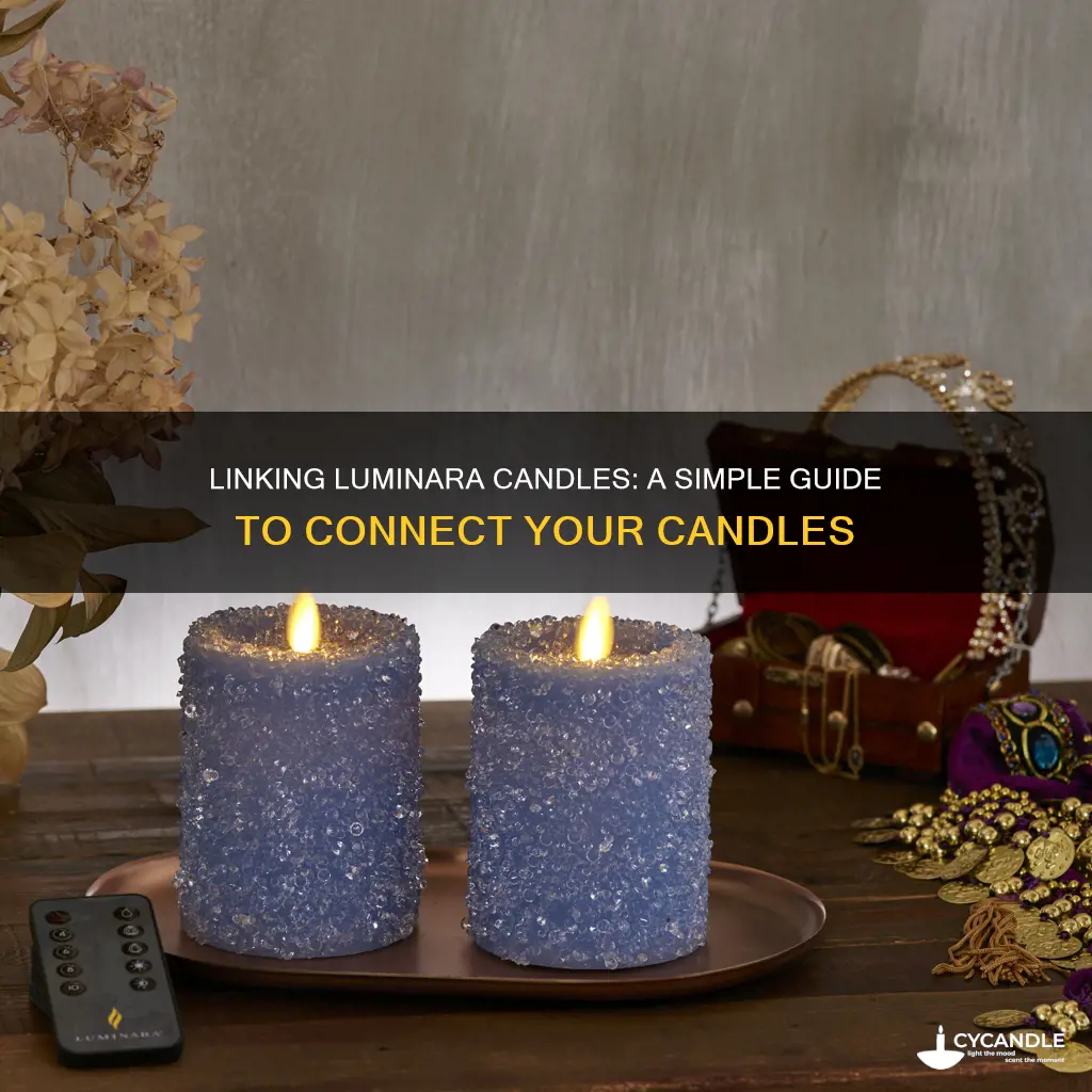 how to link luminara candles