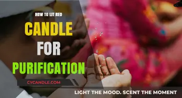 Purification Ritual: Lighting a Red Candle