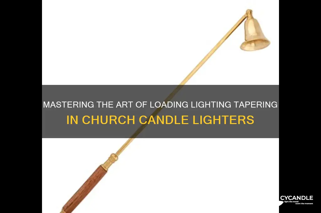 how to load lighting tapers in church candle lighter