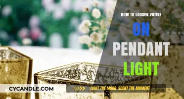 Easy Steps to Safely Loosen a Votive on Your Pendant Light