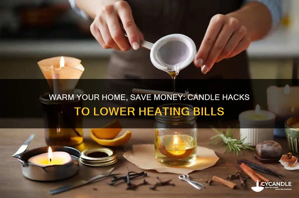 how to lower your heating bill using candles