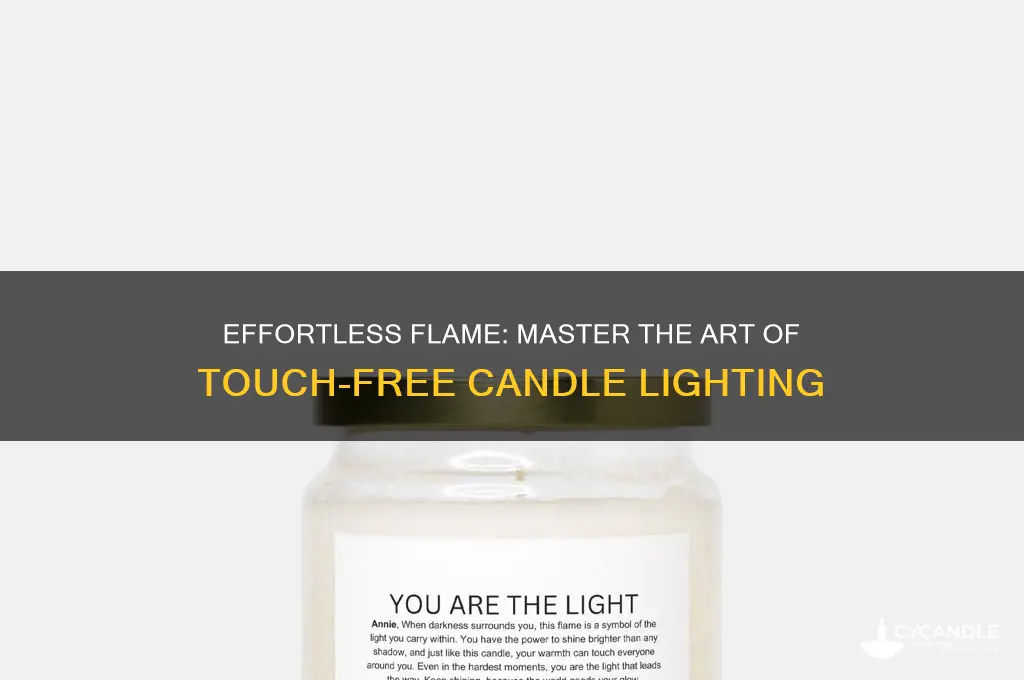 how to magically light a candle without touching it
