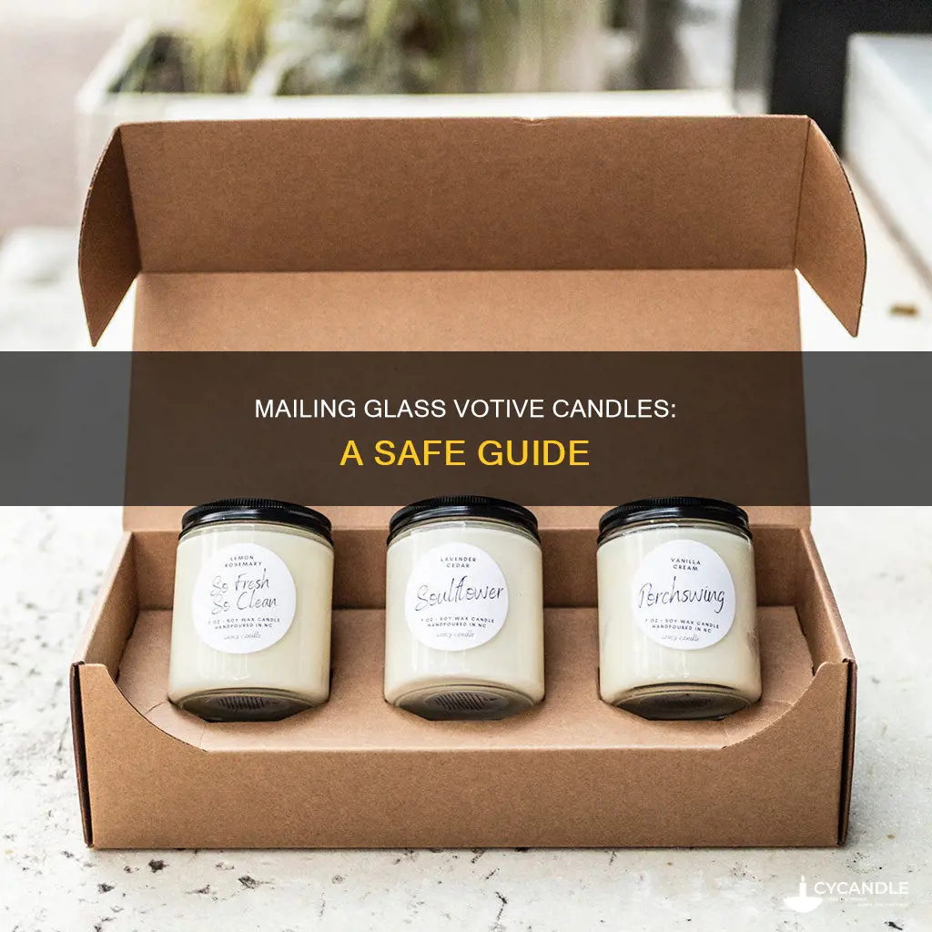 how to mail glass votive candles