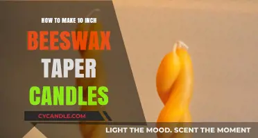 Crafting Elegant 10-Inch Beeswax Taper Candles: A Step-by-Step Guide