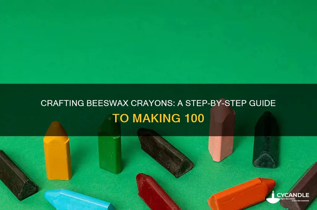 how to make 100 beeswax crayons