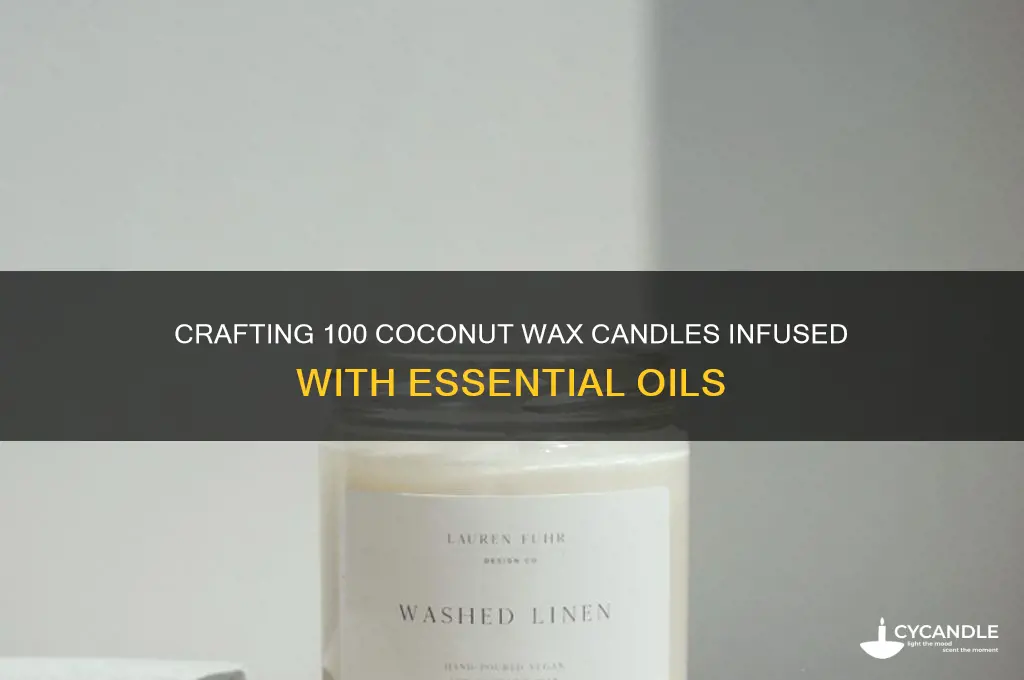 how to make 100 coconut wax candles with essential oils